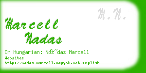 marcell nadas business card